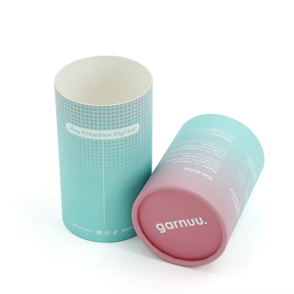 Китай Упаковка для косметических цилиндров с индивидуальной печатью. Экологичная бумажная туба. Круглая картонная туба. - Гуанчжоуское ООО по печатанию “И Сэнь”