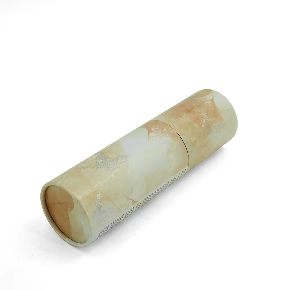 Китай Косметическая упаковка на заказ с возможностью выбора цвета: цилиндрический бумажный тюбик для косметики, контейнер для эфирных масел. - Гуанчжоуское ООО по печатанию “И Сэнь”