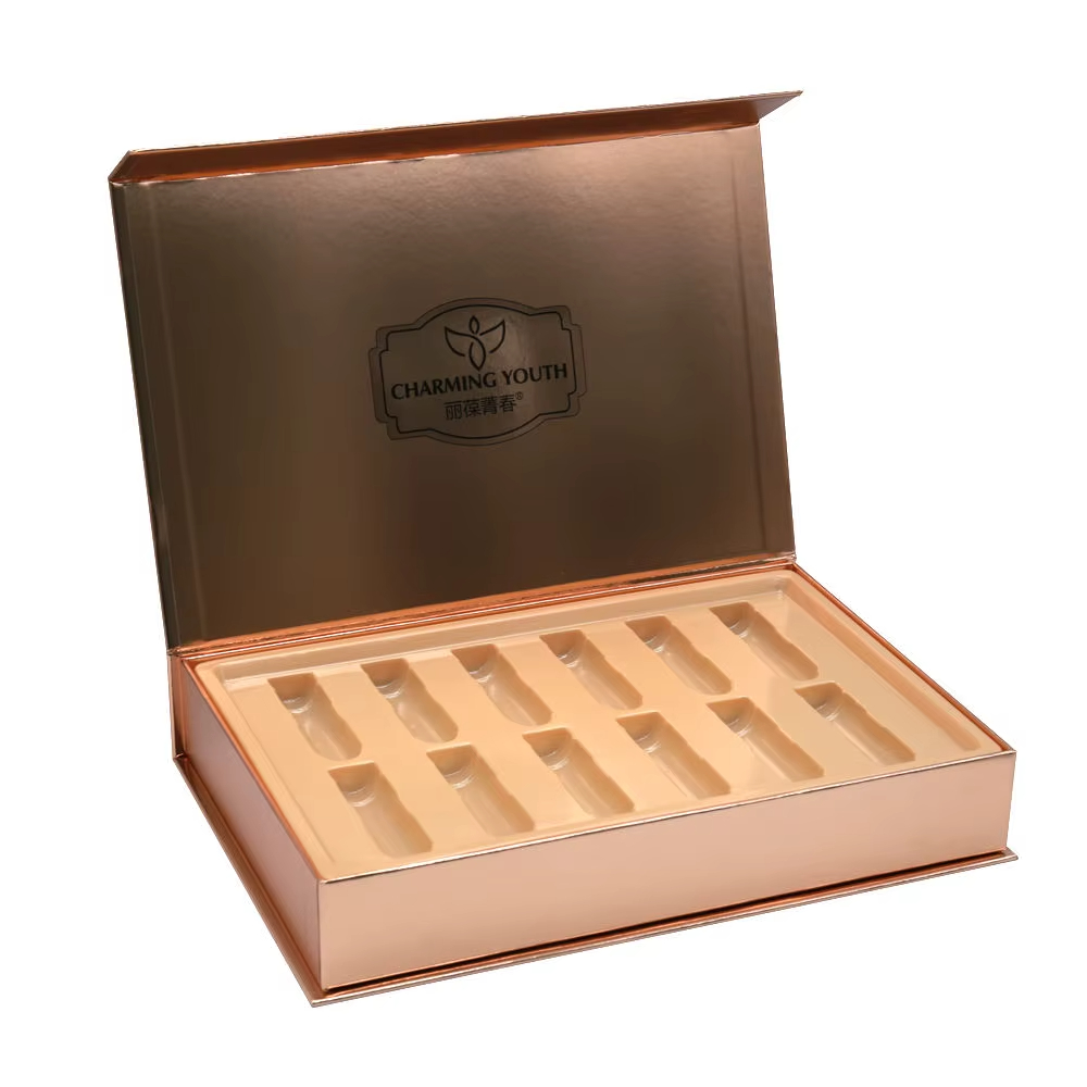 Китай Изготовленная на заказ фабричная упаковка для средств по уходу за кожей: высококачественная подарочная коробка для косметики с магнитной застежкой. - Гуанчжоуское ООО по печатанию “И Сэнь”