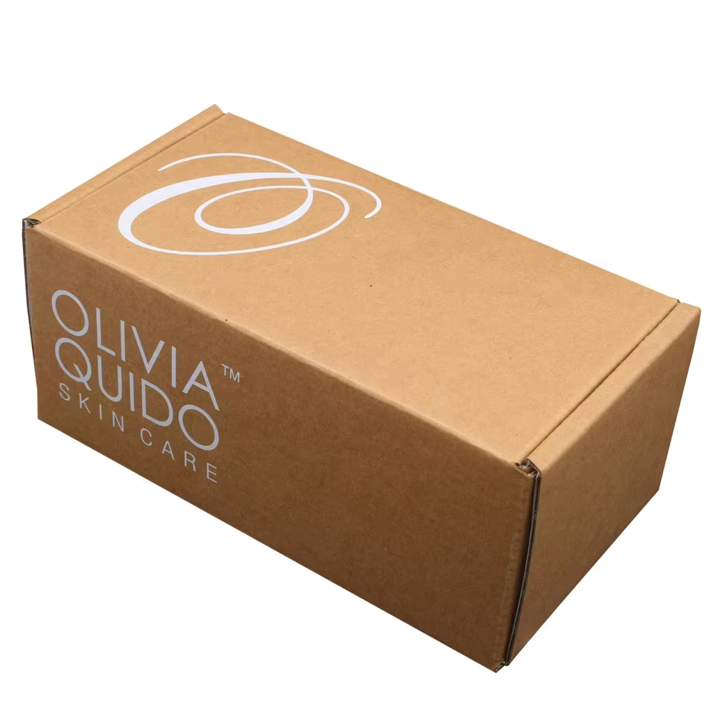 Китай Индивидуальная упаковка коробок из золотисто-коричневой крафт-бумаги для косметики, лосьона для ухода за кожей, почтовая коробка - Гуанчжоуское ООО по печатанию “И Сэнь”