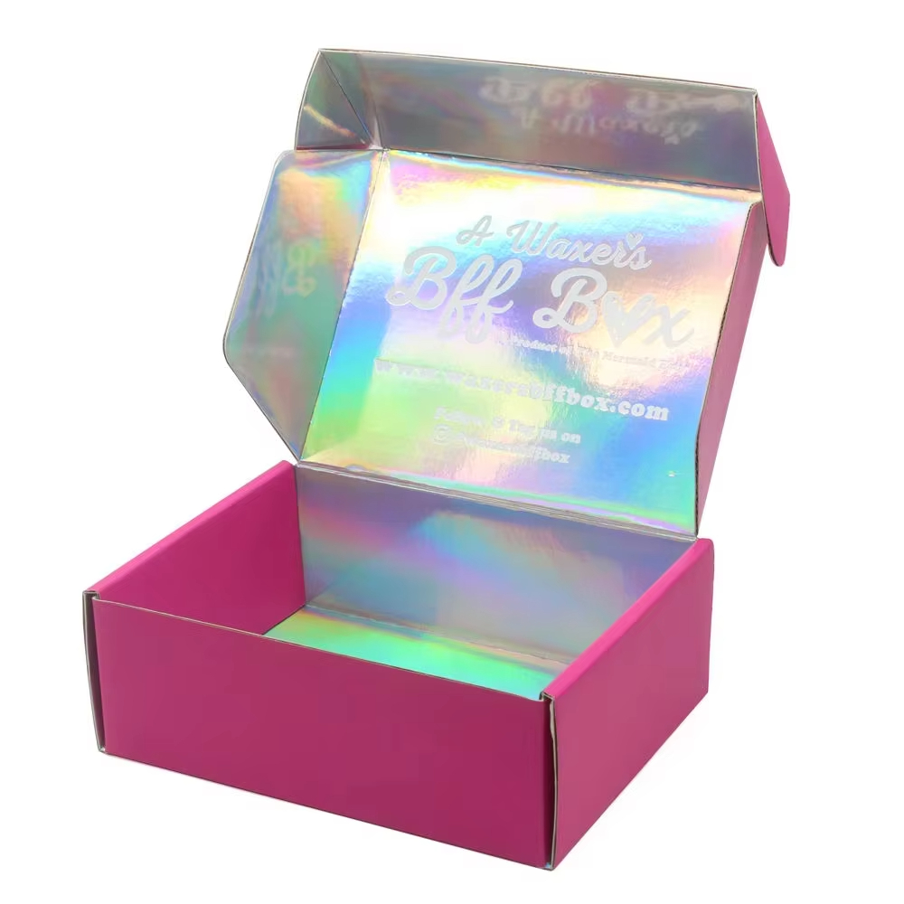 Китай Роскошные упаковочные коробки для доставки. Экологичные розовые бумажные подарочные коробки для одежды/обуви. - Гуанчжоуское ООО по печатанию “И Сэнь”