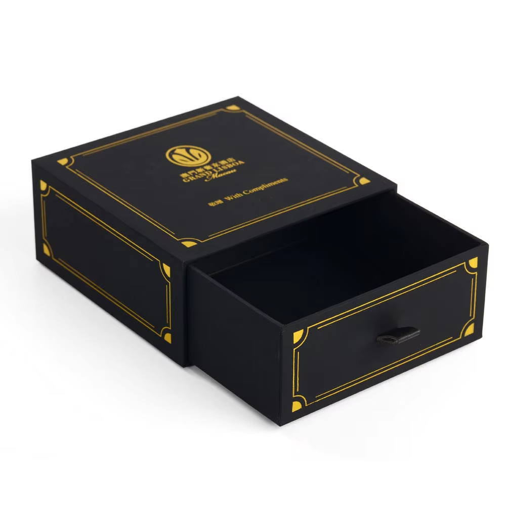 Китай Бесплатная разработка дизайна, индивидуальный логотип, упаковка для ящика, роскошная персонализированная подарочная коробка из черного картона - Гуанчжоуское ООО по печатанию “И Сэнь”