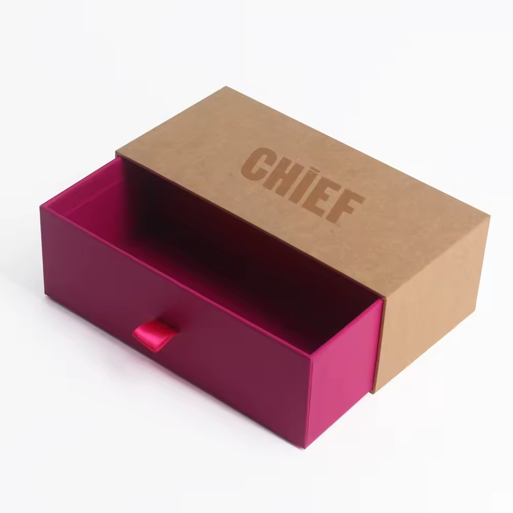 Китай Подарочные коробки из крафт-бумаги класса люкс с выдвижными ящиками, картонные коробки с печатью для упаковки малого бизнеса. - Гуанчжоуское ООО по печатанию “И Сэнь”