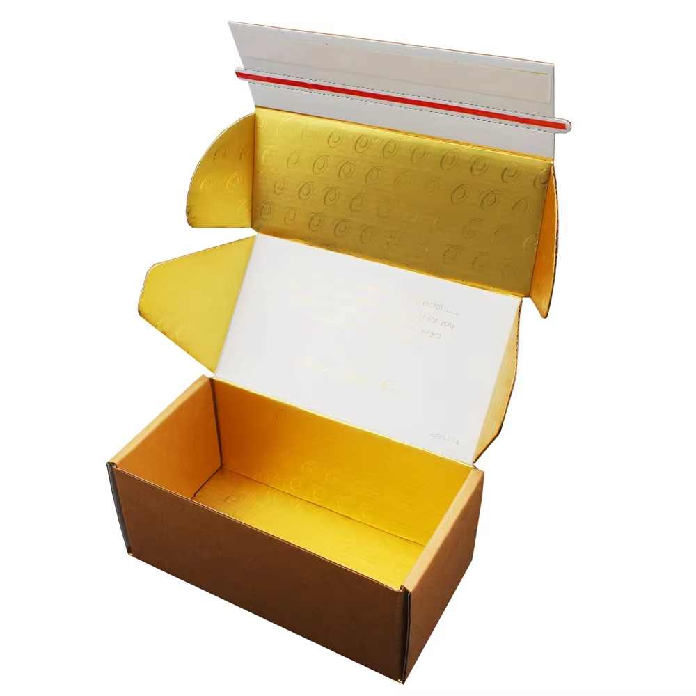 Китай Индивидуальная упаковка коробок из золотисто-коричневой крафт-бумаги для косметики, лосьона для ухода за кожей, почтовая коробка - Гуанчжоуское ООО по печатанию “И Сэнь”