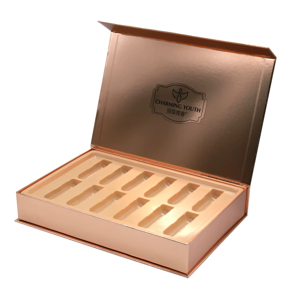 Китай Изготовленная на заказ фабричная упаковка для средств по уходу за кожей: высококачественная подарочная коробка для косметики с магнитной застежкой. - Гуанчжоуское ООО по печатанию “И Сэнь”