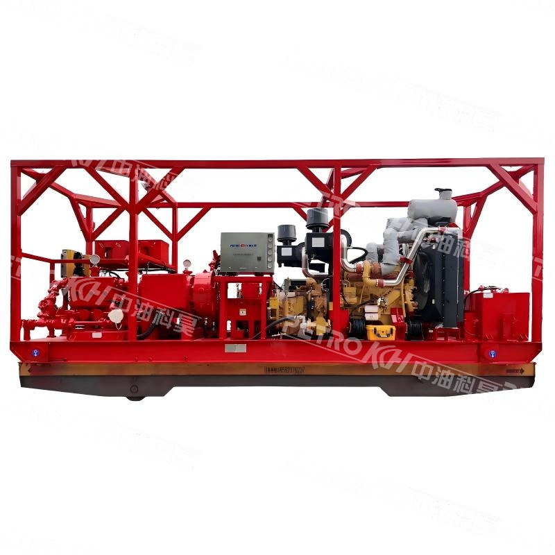 Насосная установка QZB100-15 для нагнетания под высоким давлением с двумя двигателями и двумя насосами