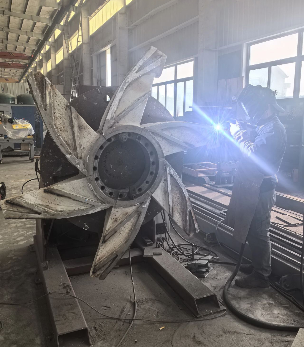 Типичные области применения на лопастях размотчика