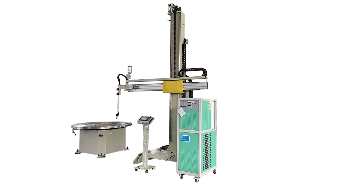 Automatic PTA cladding machine for large industrial valve repair