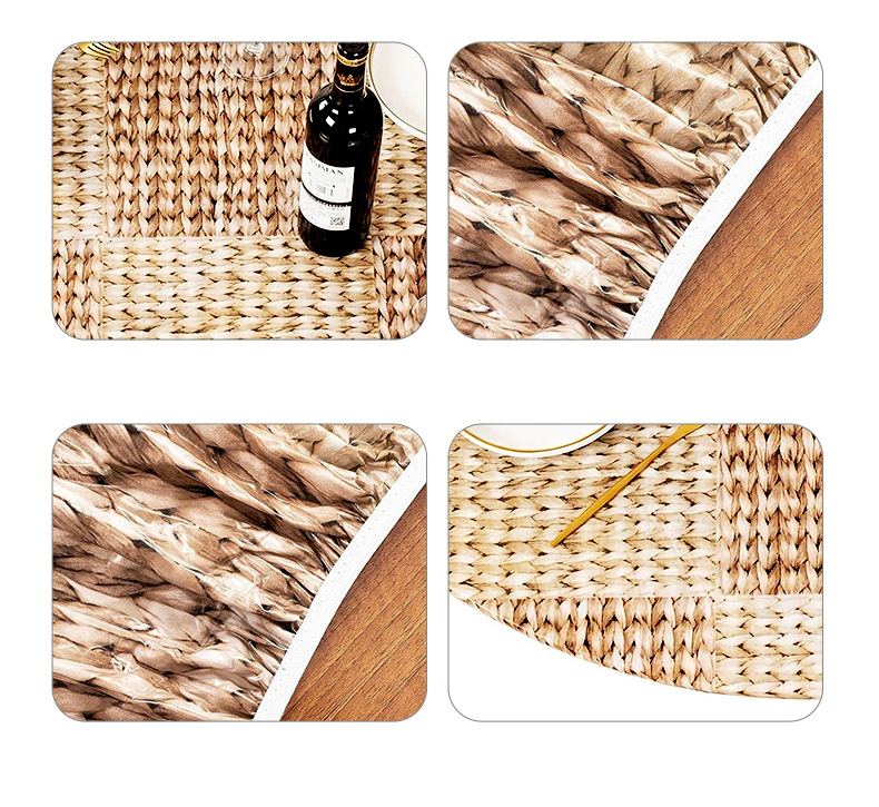 ПВХ-покрывало круглое с плетеным узором