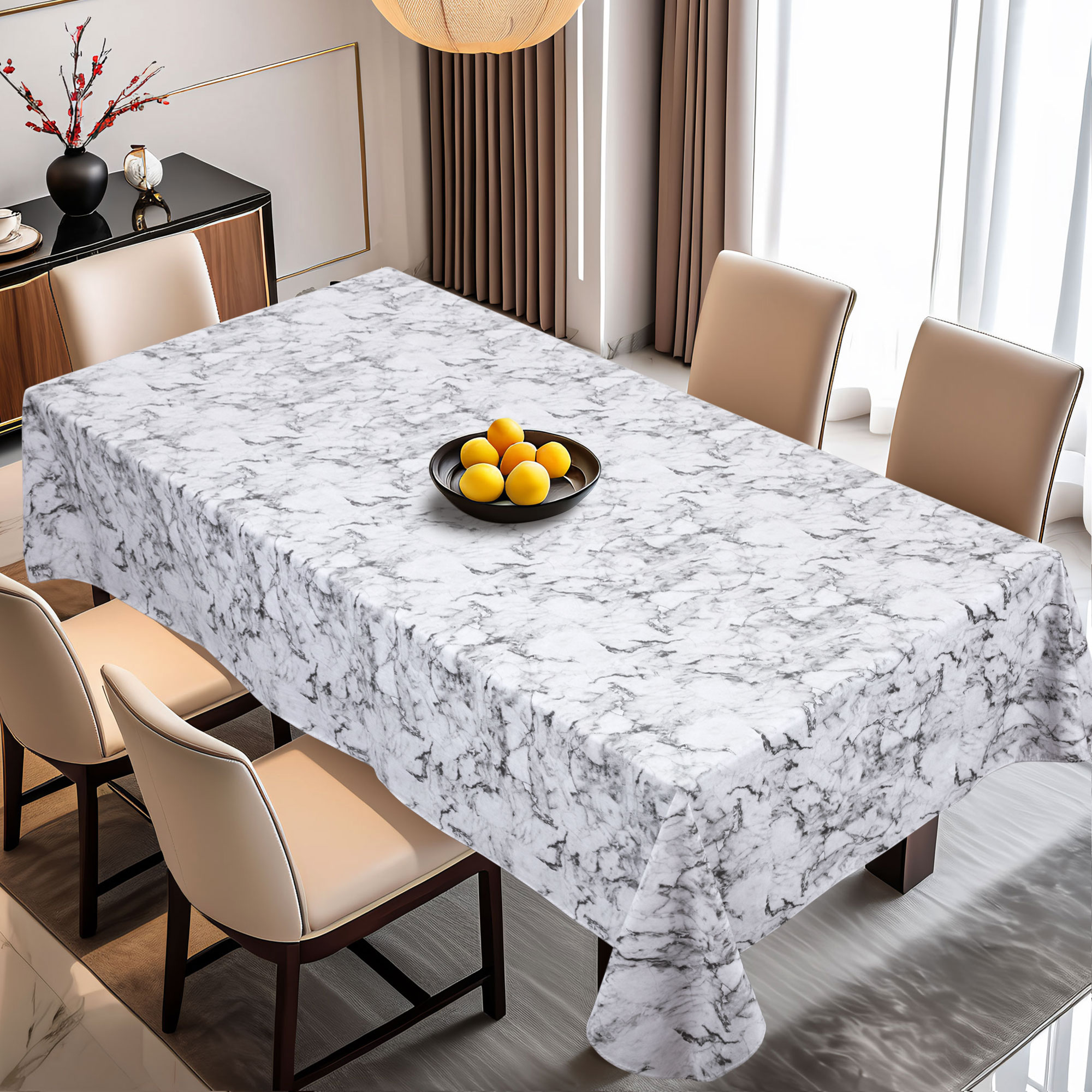 Элегантная скатерть под мраморный дизайн