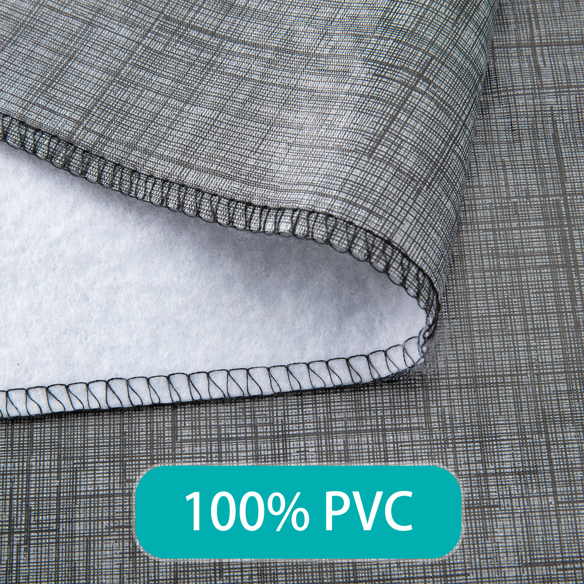 Прямоугольные серые скатерти из ПВХ