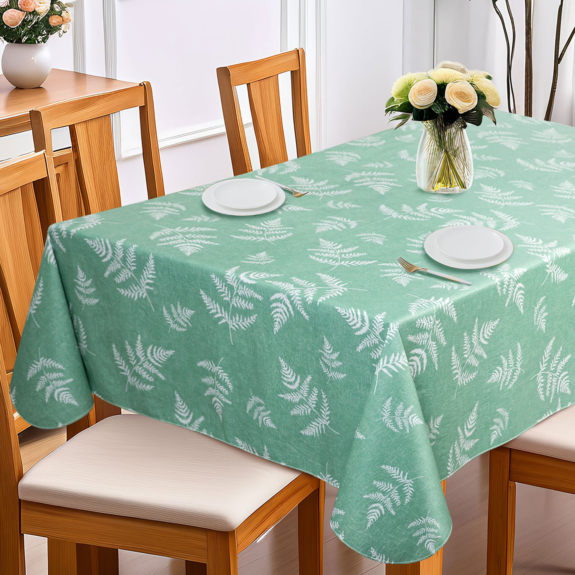 Моемая лесная наволочка для стола