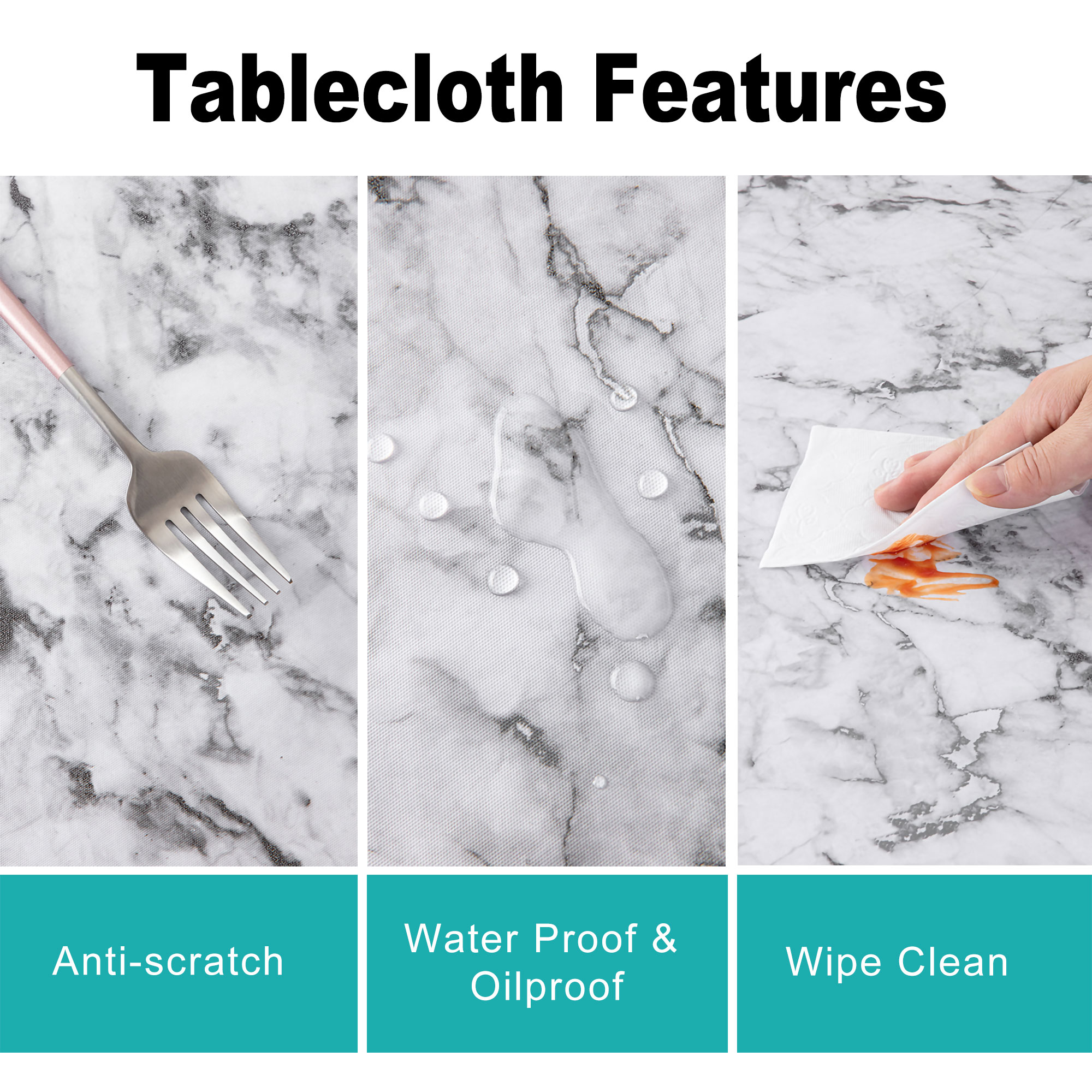 легко очищаемая скатерть для домашнего стола в лаконичном стиле ins