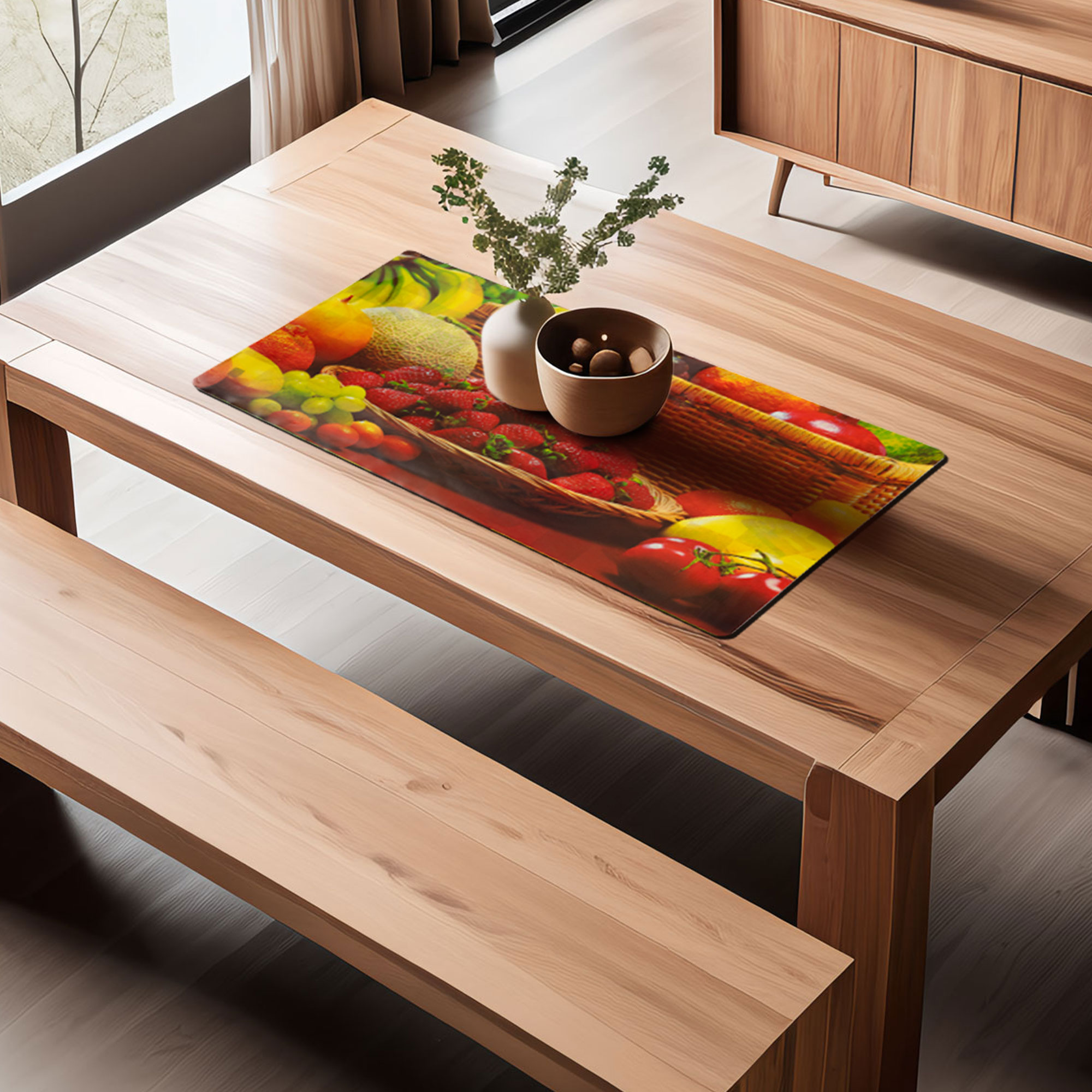 PP-подставка для стола с яркими фруктами