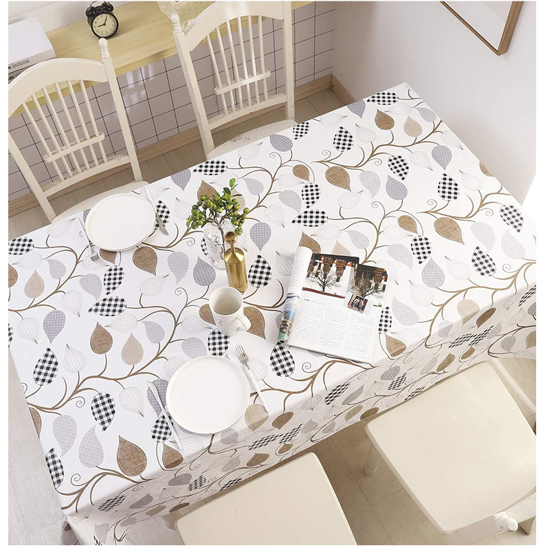 ПВХ-покрывало прямоугольное с листовым узором