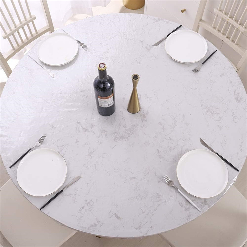 ПВХ-покрывало круглое прозрачное с резинкой