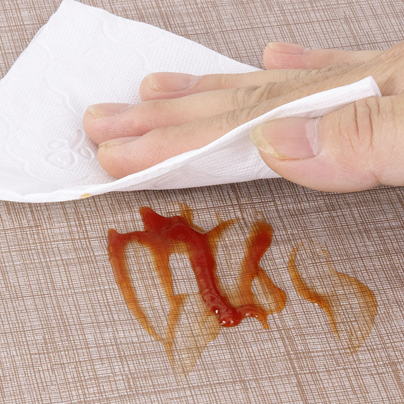 ПВХ-Покрывало Прямоугольное Бежевое Тканная Текстура