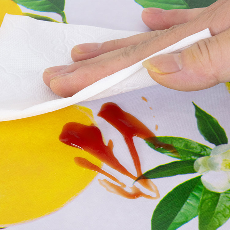 Прямоугольное ПВХ-Покрывало для Стола с Лимонным Патиерном