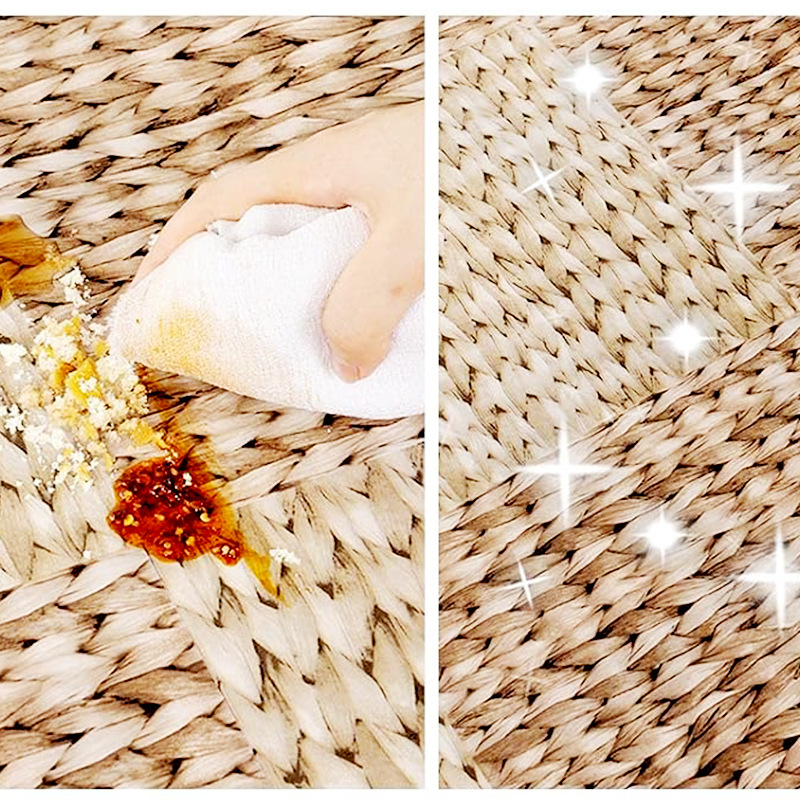 ПВХ-покрывало круглое с плетеным узором