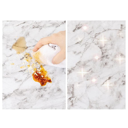 ПВХ-покрывало овальное с мраморным узором