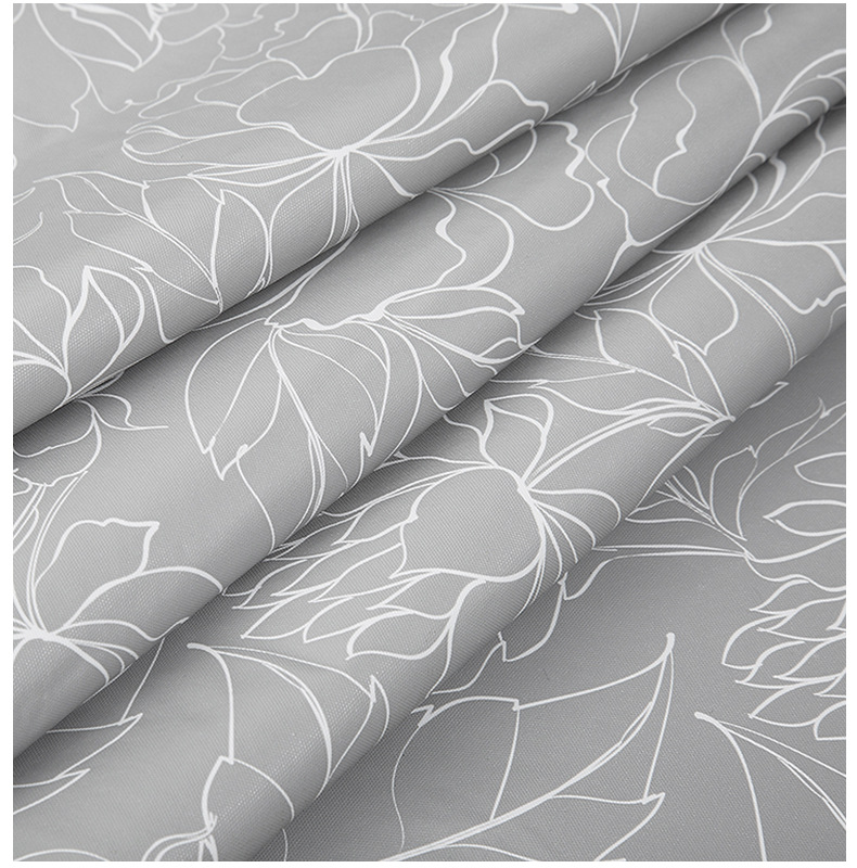 ПВХ-покрывало прямоугольное серое с узором