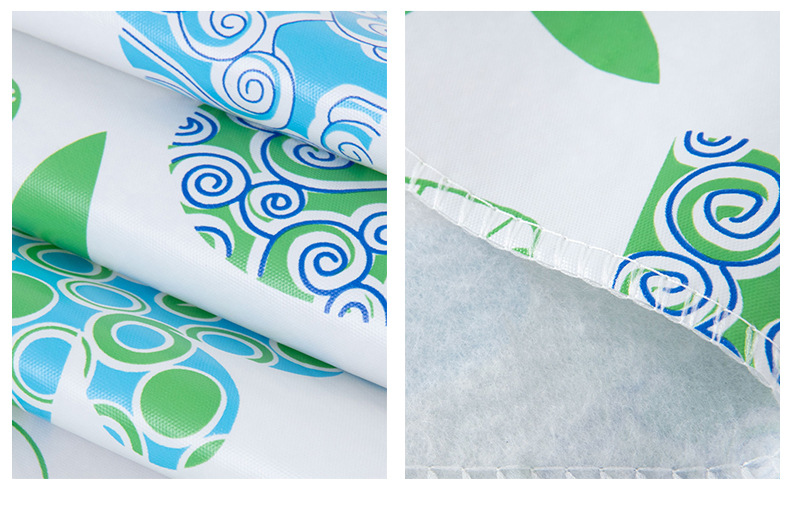 Прямоугольная скатерть PVC с синими цветами