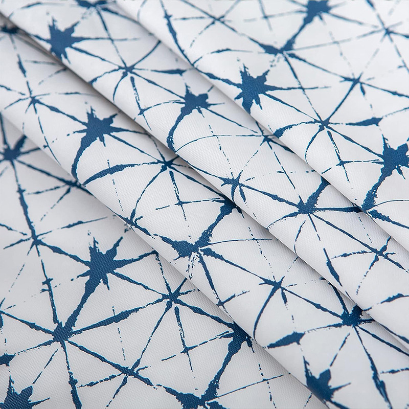 ПВХ-Покрывало для Стола Прямоугольное с Голубыми Стрелками