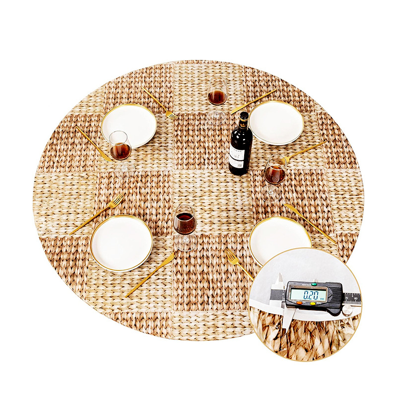 ПВХ-покрывало круглое с плетеным узором