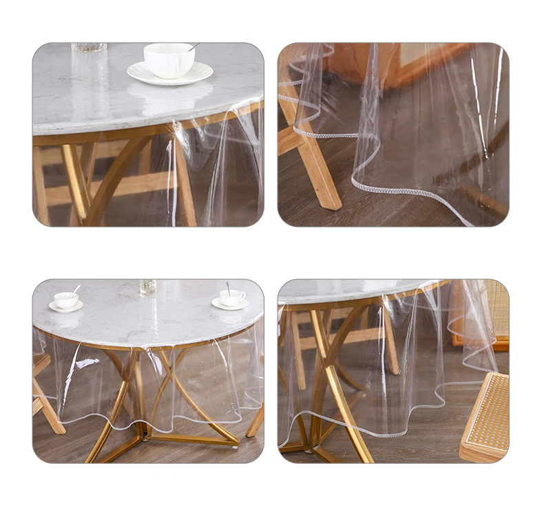 ПВХ-покрывало круглое прозрачное