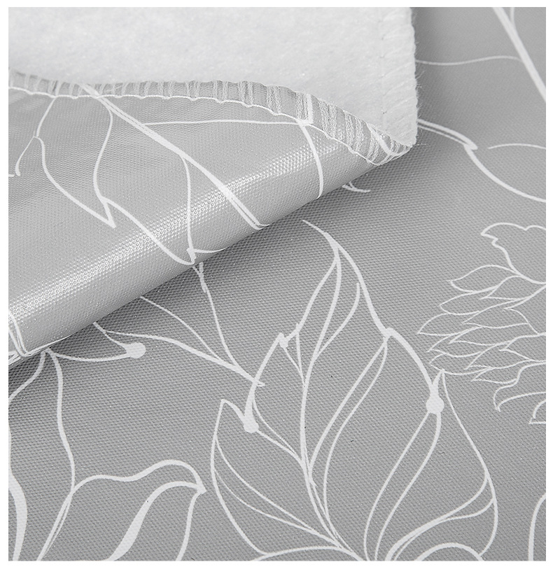 ПВХ-покрывало прямоугольное серое с узором