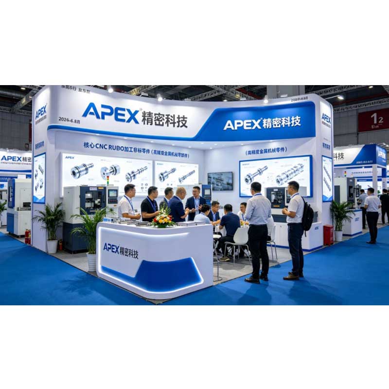 Компания APEX Precision Technology демонстрирует высокоточные нестандартные детали, изготовленные на станках с ЧПУ, на международной промышленной выставке, привлекая внимание всего мира своими впечатляющими производственными возможностями.