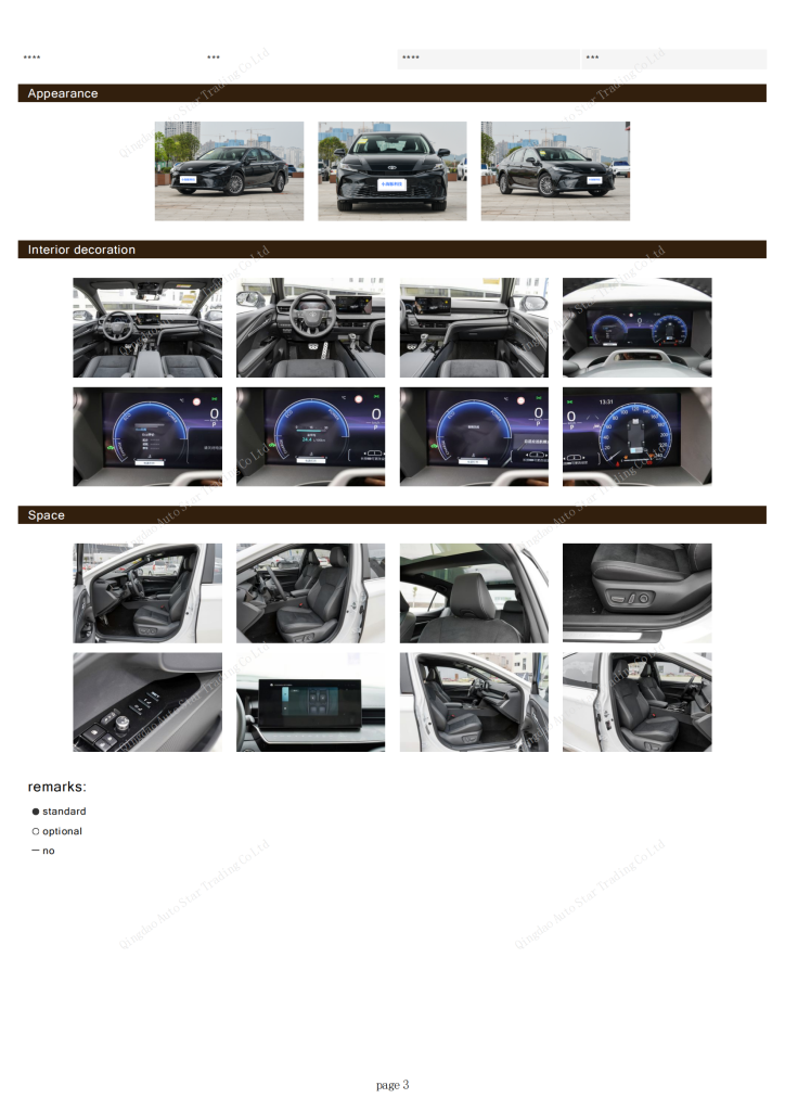 TOYOTA CAMRY 2024 в наличии в Horgos Crossing - Huishida Trading