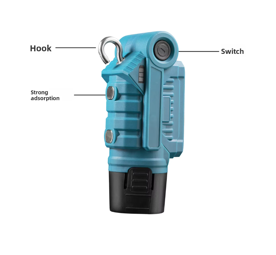 Складываемый магнитный яркий литий-ионный фонарик