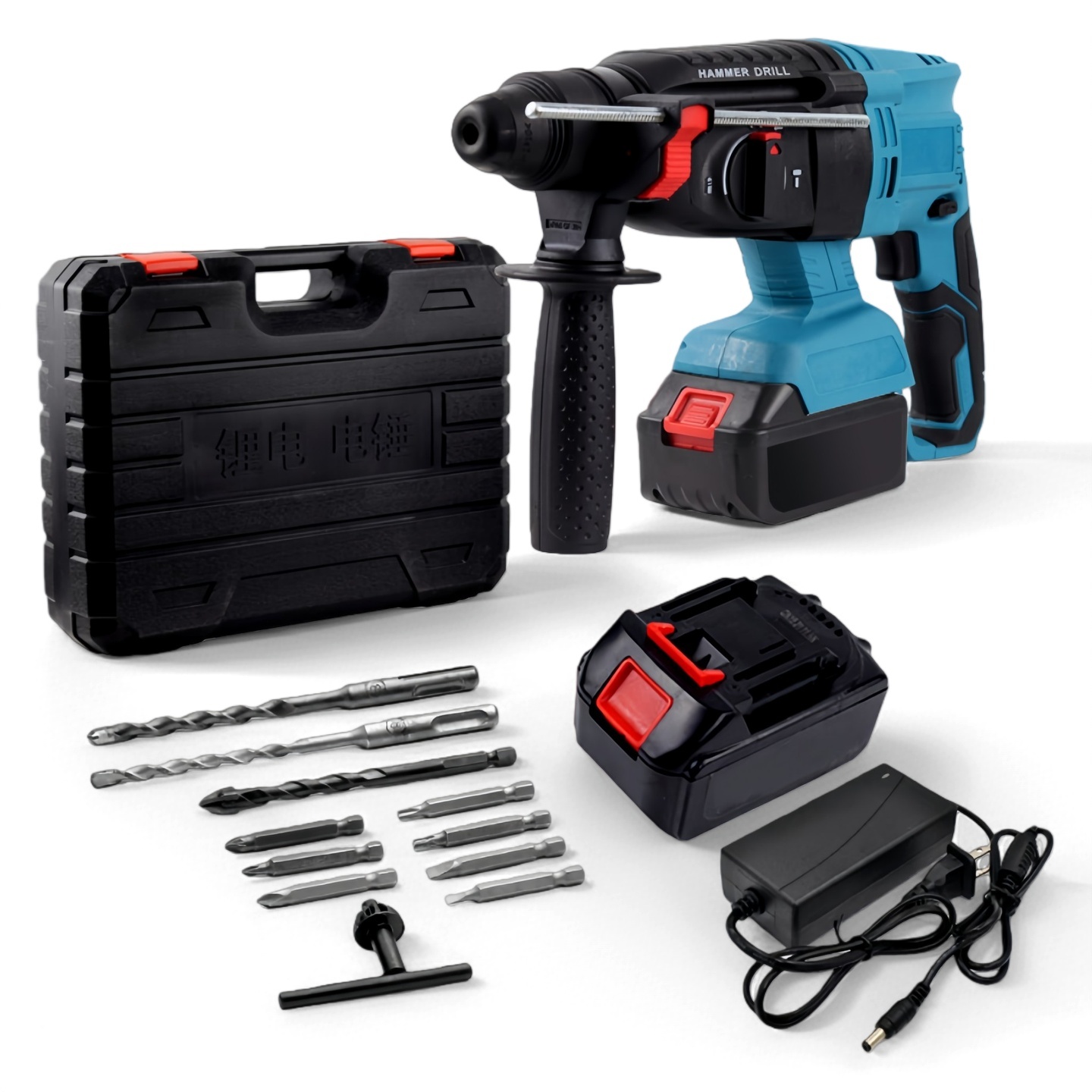 【OEM】Профессиональный бесщеточный перфоратор | 4 режима | 15000mAh | Для бетона 01A10 Электрический молоток SKUB00019