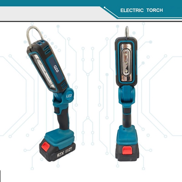 Литий-ионный складывающийся фонарь 21В  | Портативный яркий фонарь для профессиональных работ