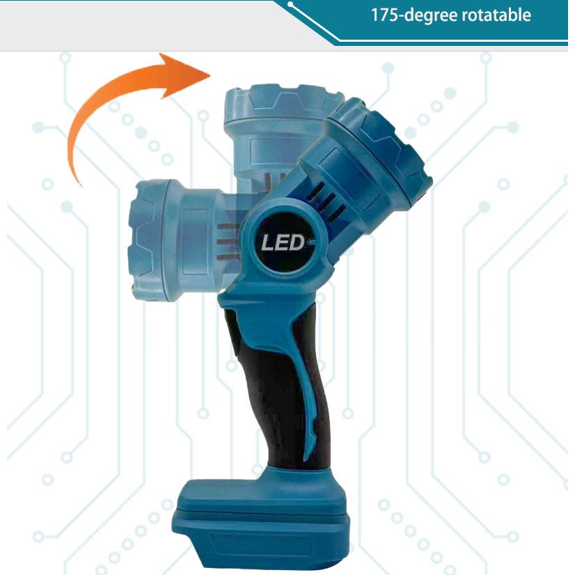 Беспроводной литий-ионный яркий LED-фонарь