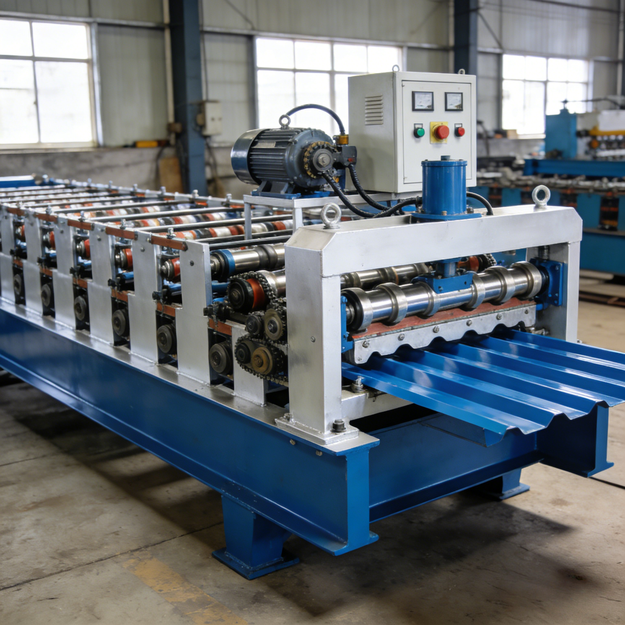 Формовочная машина для холодной гибки коньковой черепицы