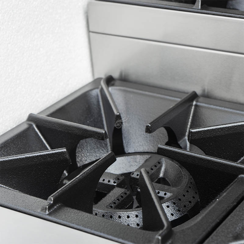 Коммерческая газовая плита с 10 конфорками и многоуровневым дизайном (RGR60LS)