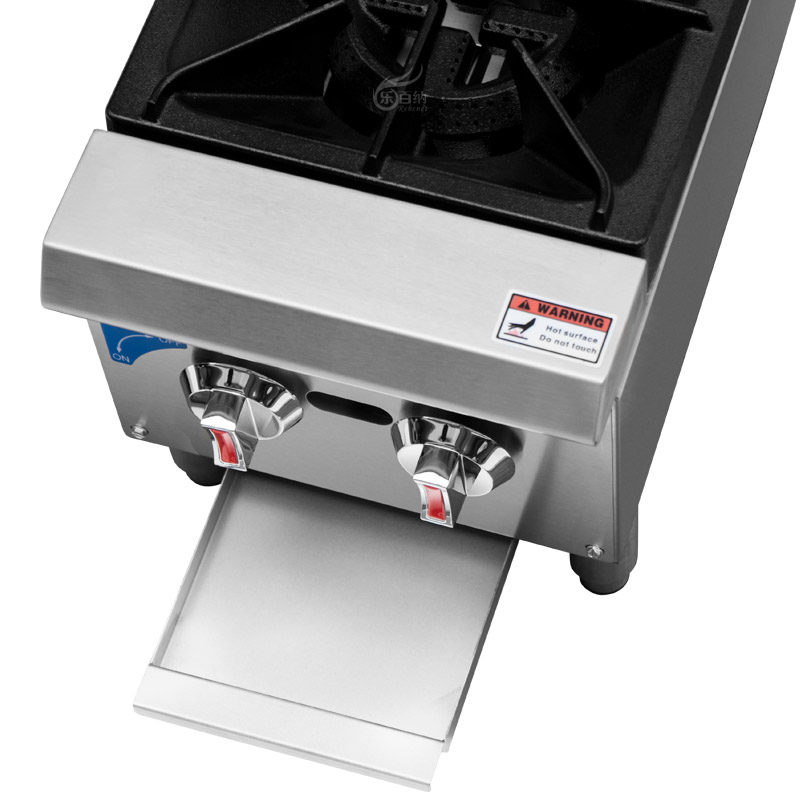 2-конфорочная настольная коммерческая газовая плита с чугунными горелками (GHP-2L)