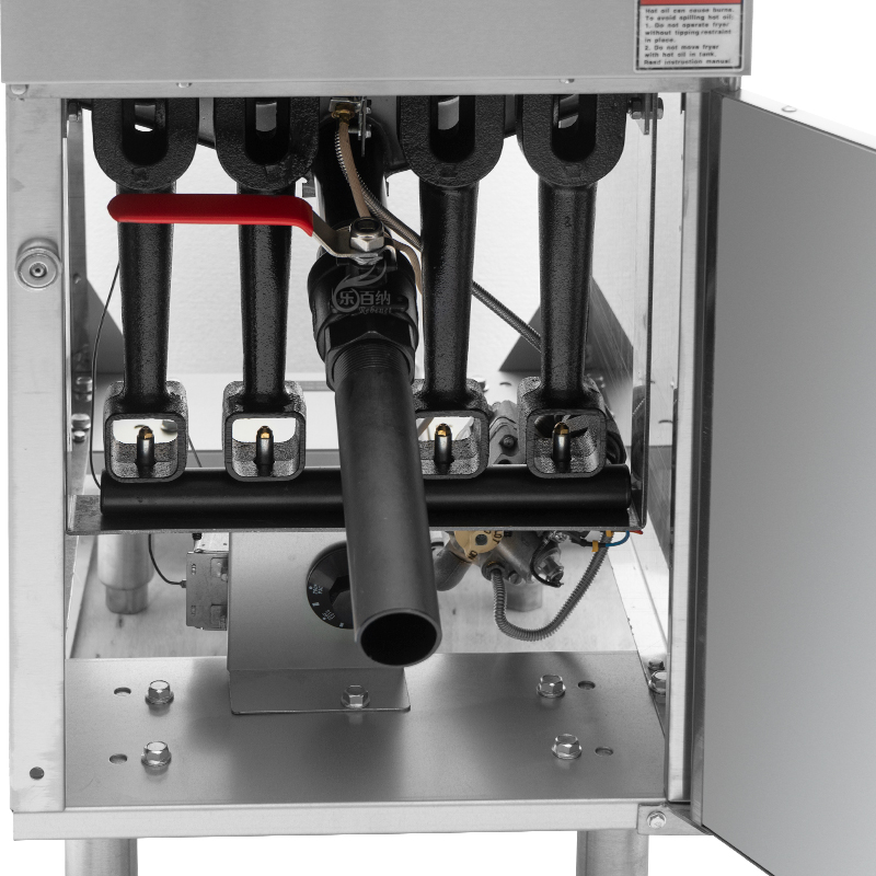 Газовая фритюрница с 4-трубными горелками для коммерческой кухни – система управления Robershaw, 120,000 BTU (GF120)