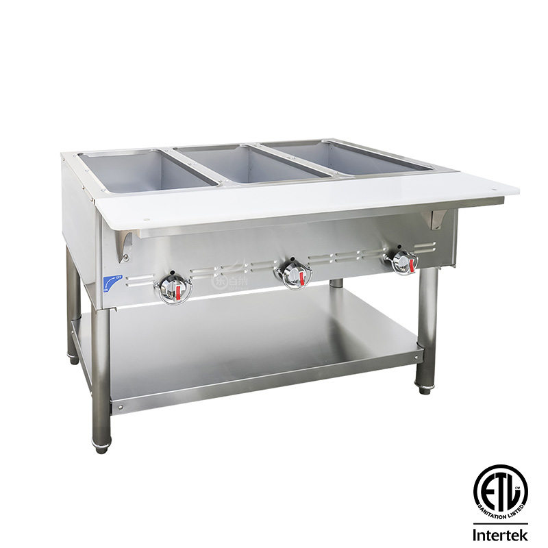 Gas Steaming Table-GBM-3-