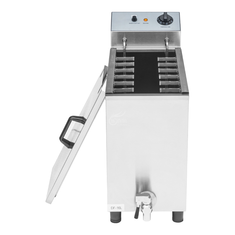 Промышленная фритюрница для корн-догов и хот-догов на 12 шпажек с зажимами, 16 литров (DF-16L)