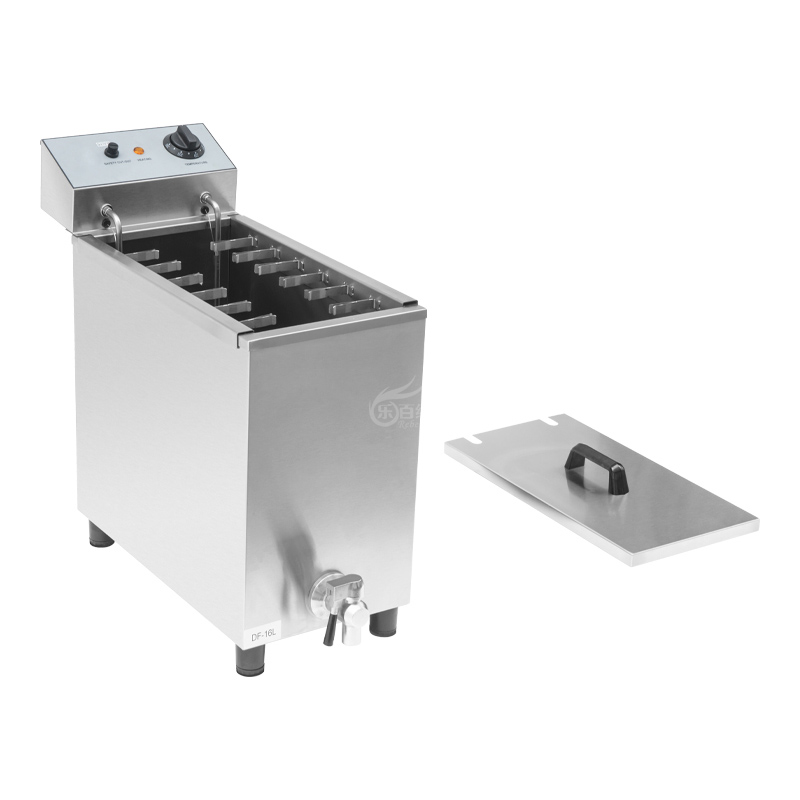 Промышленная фритюрница для корн-догов и хот-догов на 12 шпажек с зажимами, 16 литров (DF-16L)