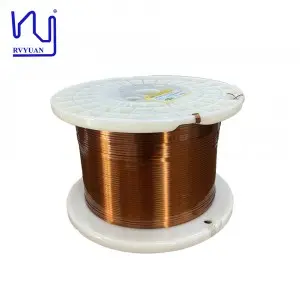 AIW220 высокотемпературный 0,35 мм x 2 мм эмалированный плоский медный провод для автомобиля