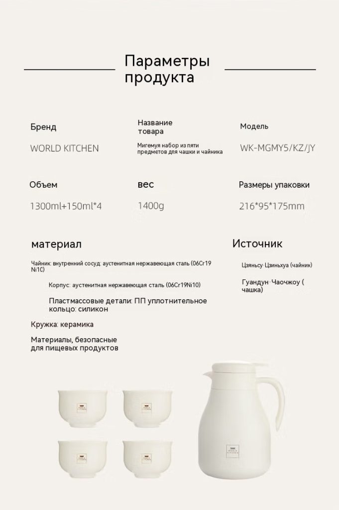 康宁米格慕雅杯壶五件组WK-MGMY5__KZ__JYWORLDKITCHEN杯壶五件组【图片_02