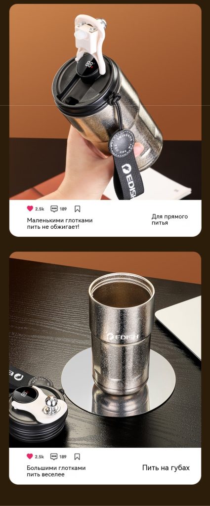 【壹滴水钛享】壹滴水（edish）纯钛保温杯咖啡杯高颜值便携吸管杯办公礼品礼物水杯冰川蓝420ml【_10