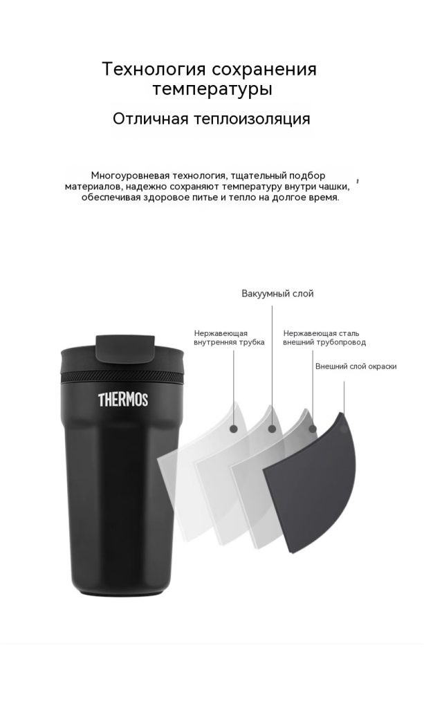 【膳魔师膳魔师】膳魔师（THERMOS）保温杯400ml男女士儿童316L不锈钢咖啡保冷水杯子TEM_03
