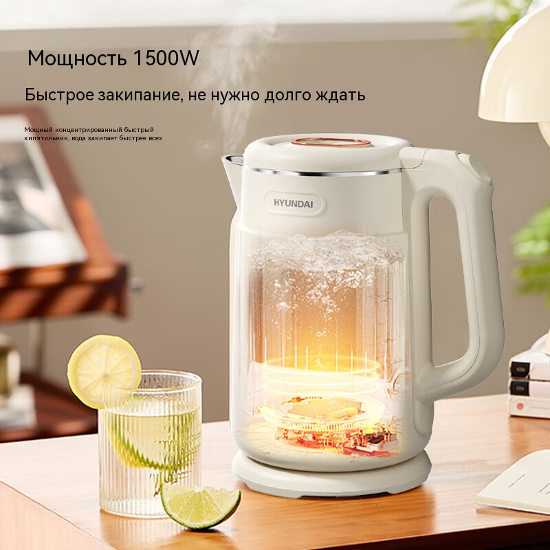 Электрический чайник из нержавеющей стали мощностью 1500 Вт объемом 1,8 л с индивидуальным логотипом, сохраняет тепло в течение 6–8 часов, экономит 40% электроэнергии, оптовая продажа, прямые поставки с завода