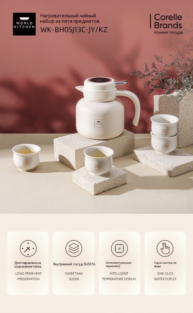 康宁温显焖茶杯壶五件组WK-BH05J13C-JY_KZ温显焖茶杯壶五件组【图片价格品牌_01