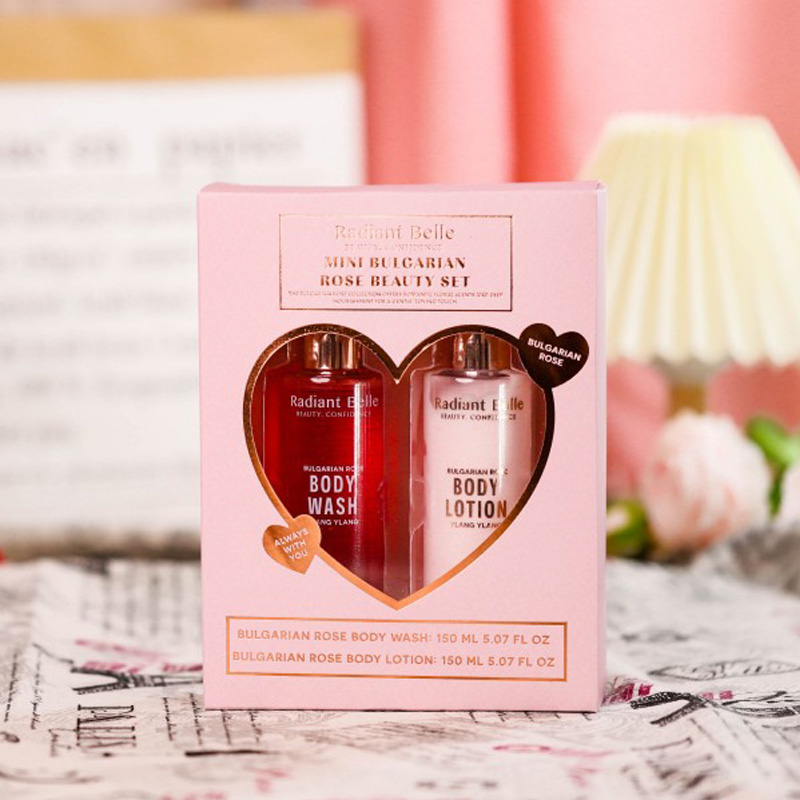 [Прямые поставки с завода, возможность выбора аромата] Премиальный подарочный набор для ванны | Гель для душа 155 мл + Лосьон для тела 150 мл | Подарочная упаковка | Идеально подходит для корпоративных подарков/деловых мероприятий/праздников